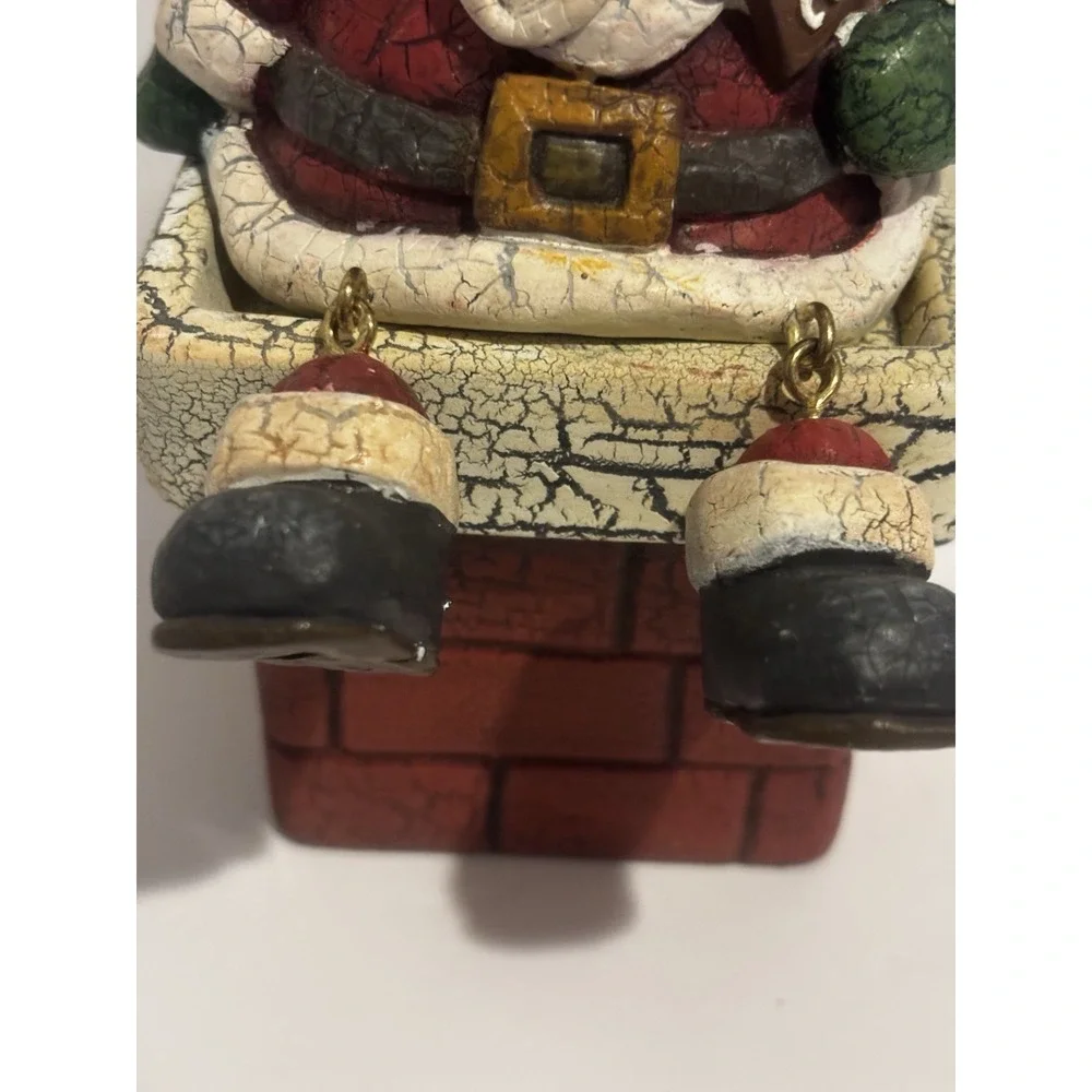 Santa Claus Christmas Chimney Will Work For‎ Cookies Candle Holder New Creative